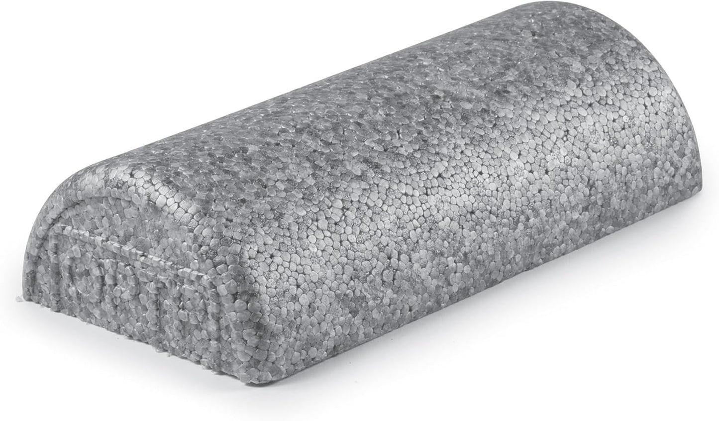 OPTP Silver AXIS Foam Roller - Moderate Density for Myofascial Release | 12" x 3" Half-Round for Therapy & Yoga