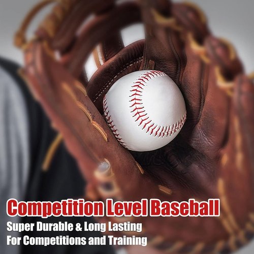 Leather Baseballs - Official League Grade | 12-Pack Competition Level Balls for Youth Training