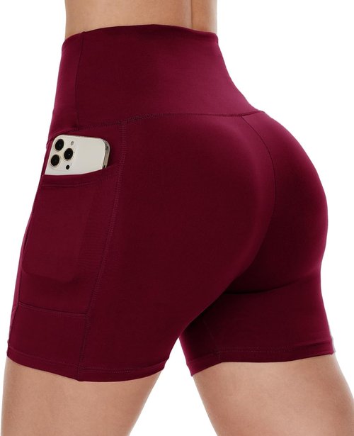 Campsnail Biker Shorts for Women - High Waisted Spandex with Pockets | Tummy Control, 3"/5"/8" Sizes