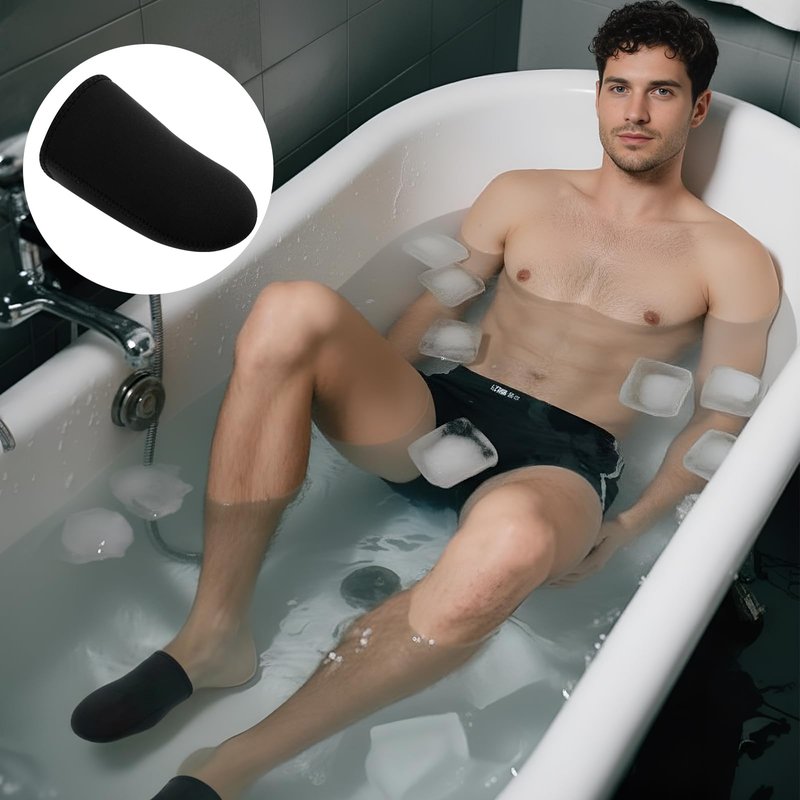 Tivi Tovo 12 Pairs/24 Pcs 3mm Neoprene Toe Warmers Bulk, Ice Bath Toe Socks, Cold Plunge Feet Covers, Waterproof Reusable Black Thermal Foot Caps Socks for Cold Plunge at Home