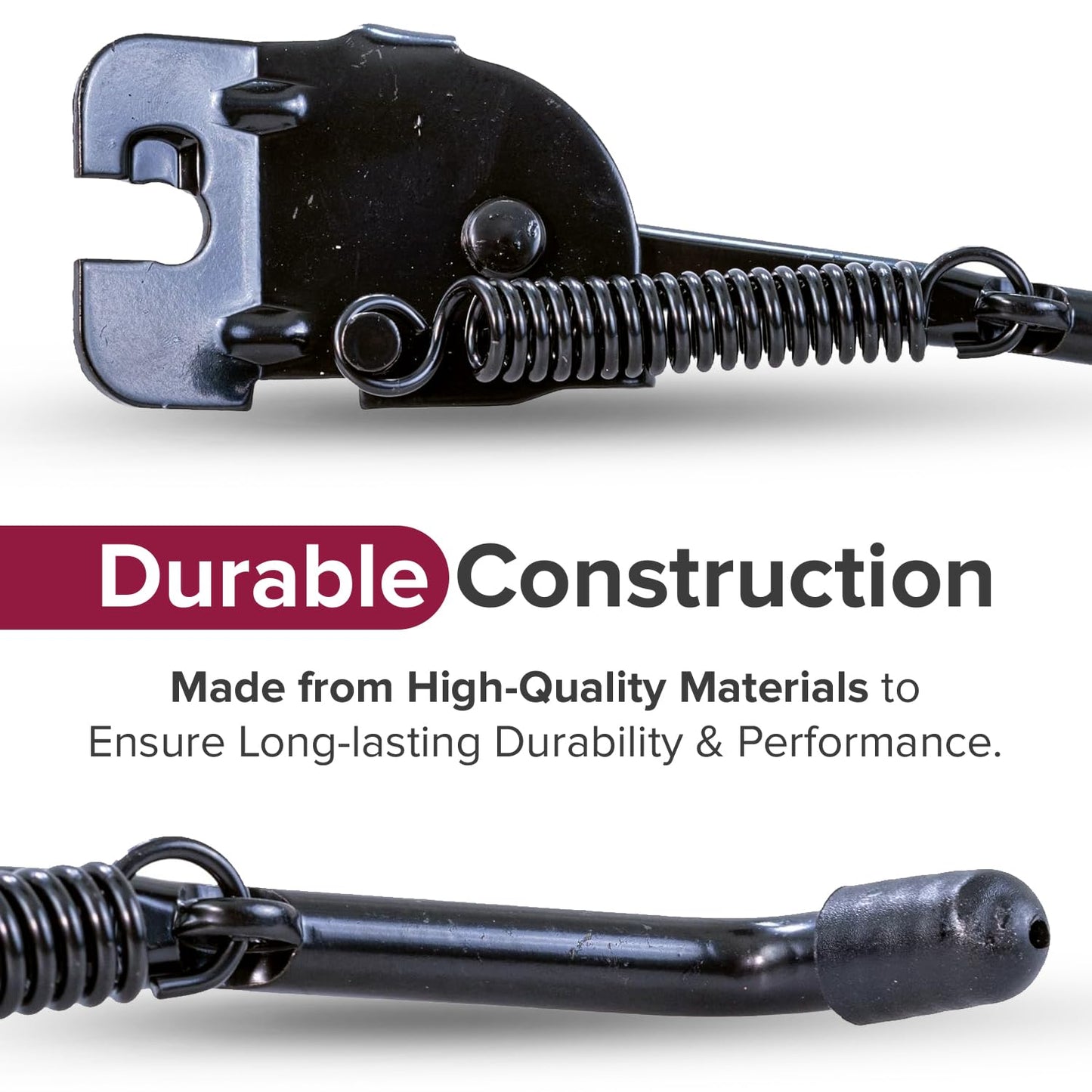 AlveyTech Kickstand for Currie Electric Scooters with 12-1/2" Tires - Durable and Sleek Design - Compatible with Mongoose Scooters and Schwinn Scooters - Black