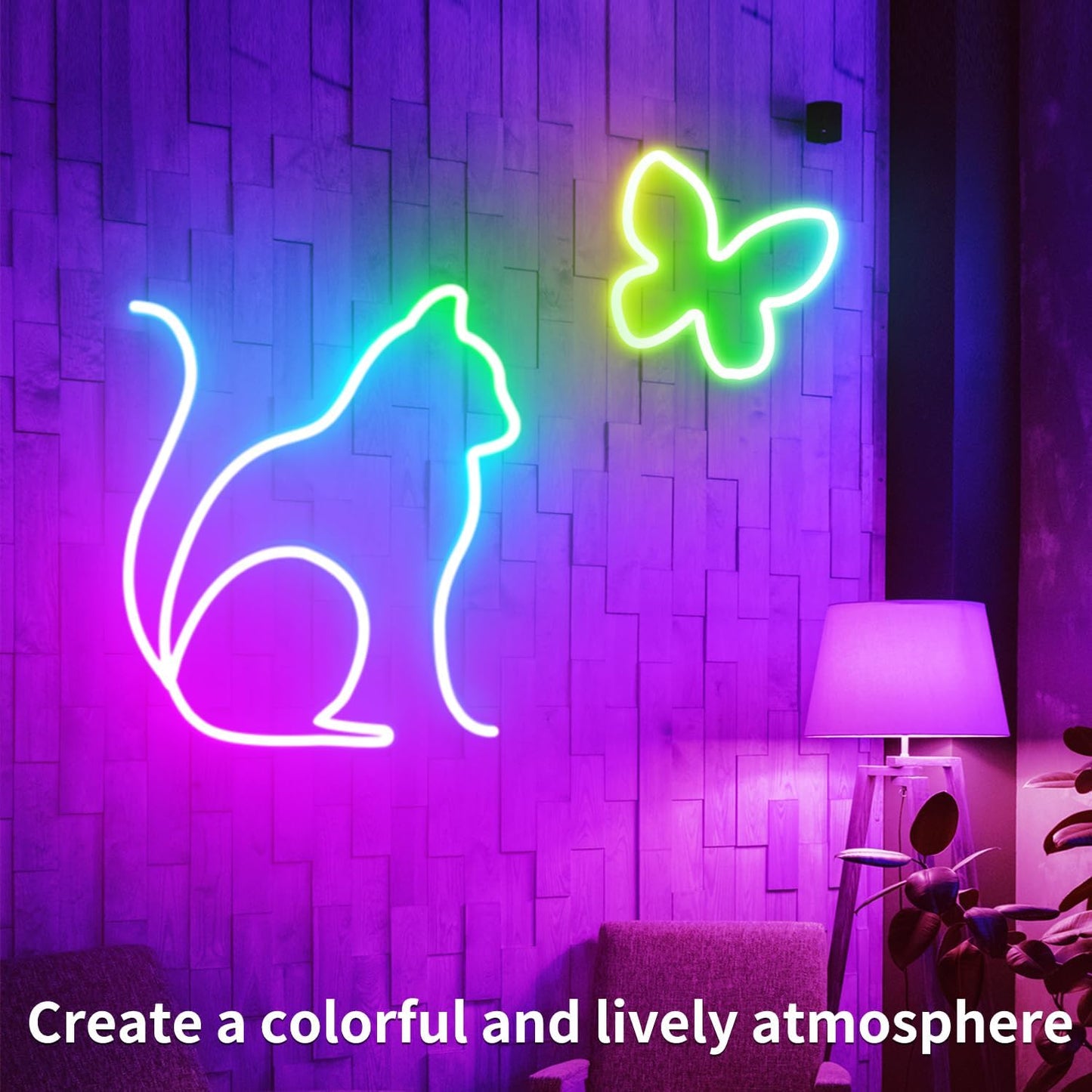 50ft RGB LED Neon Rope Lights with Remote & APP Control - Waterproof Flexible Strip for Bedroom & Outdoor Décor