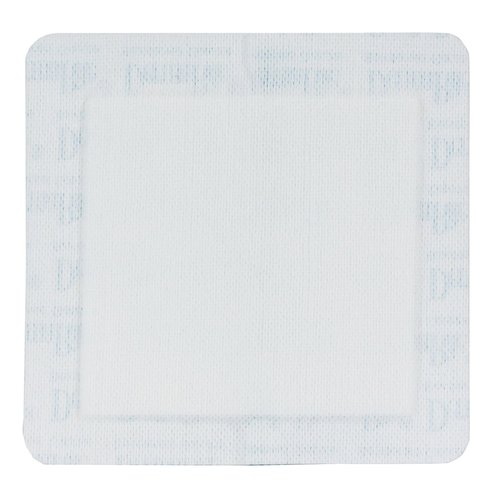 DermaRite's Sterile Bordered Gauze Dressing with Adhesive Border - Flexible Non-Linting Material, First-Aid, Individually Packaged - 4 in. x 4 in., 1 Count, 25 Packs, 25 Total