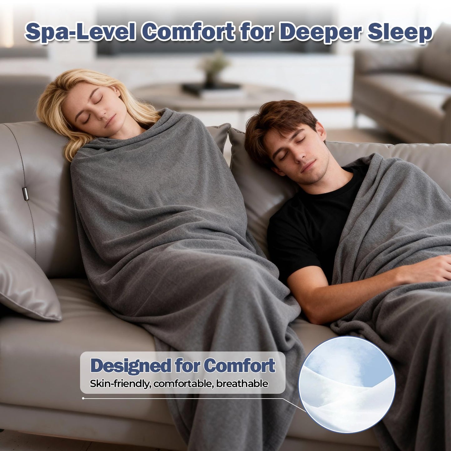 Sleep Pod for Deeper Sleep - Full Body Enveloping Blanket Hoodie
