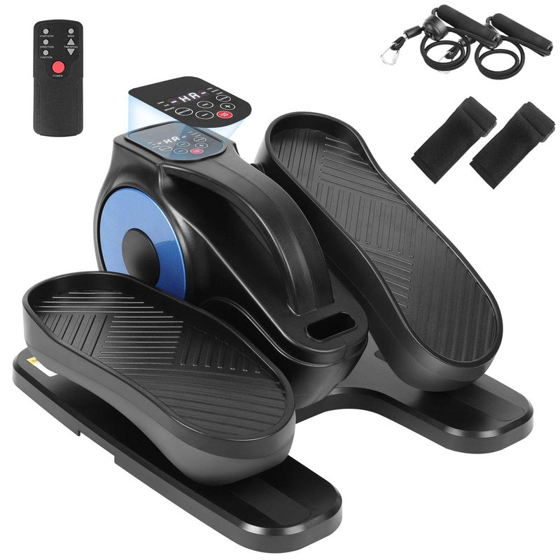 Drtenvd Under Desk Elliptical Machine, Leg Exerciser as Seen on TV for Seniors with 12 Speeds and 12 Modes, Portable Seated Pedal Trainer, Remote Control Elliptical Exerciser for Home Office