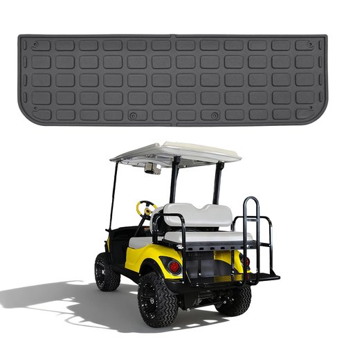 Kingna Floor Mats Compatible with GTW Mach1 Golf Cart TPE All Weather Rear Foot Platform Back Step Rear Step Accessories