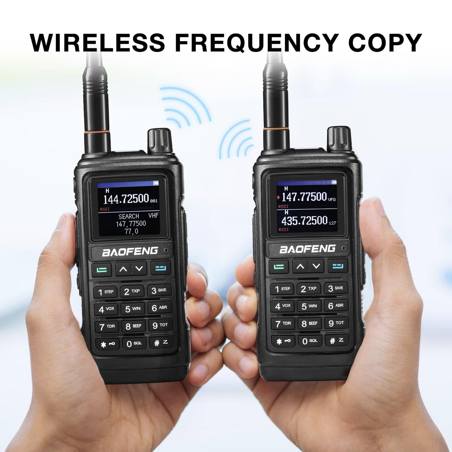 BAOFENG UV-17R Plus Ham Radio Multi-Band Two Way Radio, 7W Long Range Rechargeable Walkie Talkies with Airband, NOAA Weather Receiving, 2500mAh Battery, 8" & 16" ANT, Programming Cable