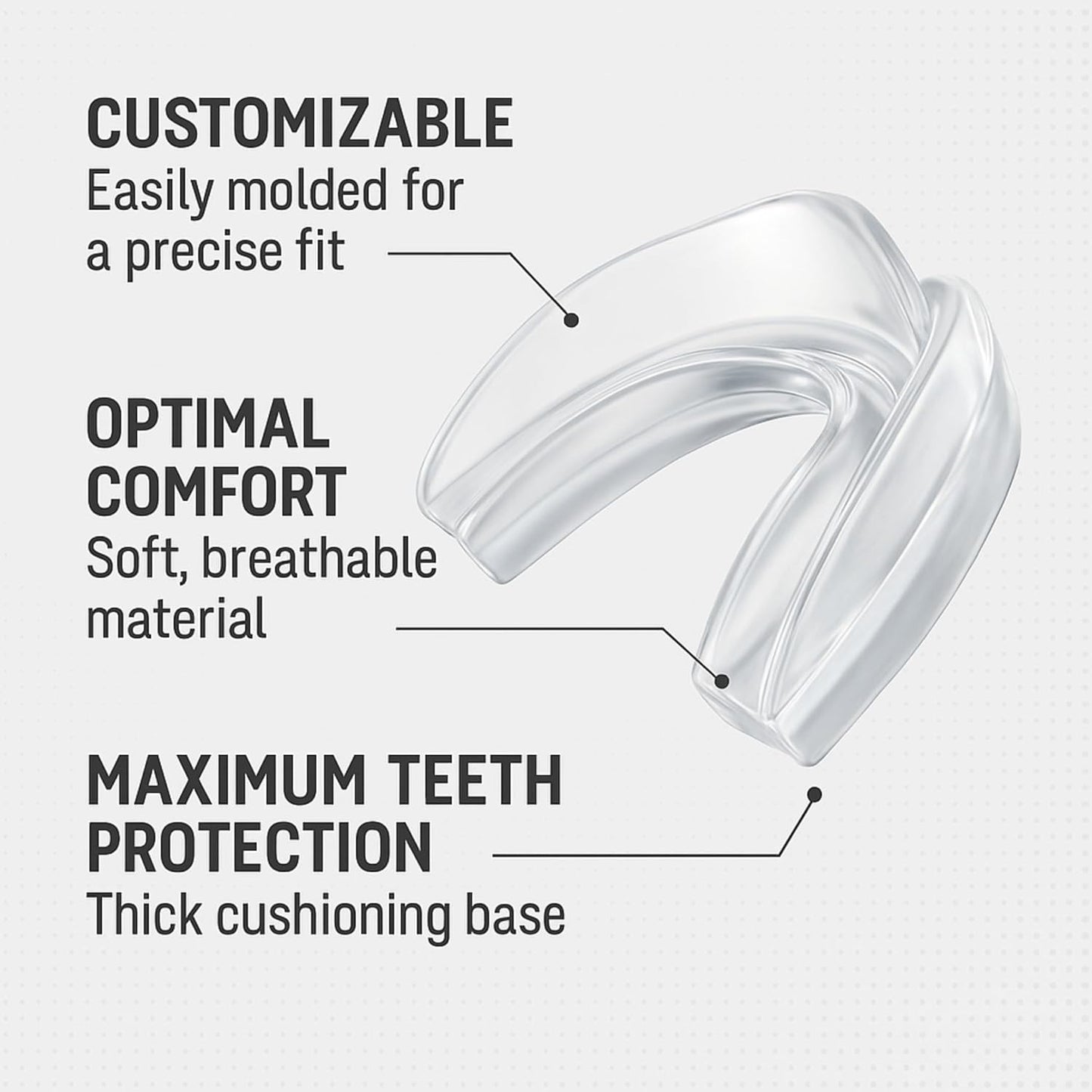 ProDental Sports Mouth Guard - Custom Fit, BPA-Free Mouthguard for Adults & Teens 12+ | 2 Pack, Soft & Moldable for Football, MMA, Boxing, Lacrosse