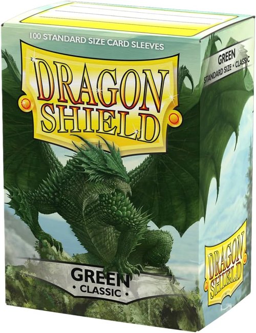 Dragon Shield | Classic Card Sleeves - 100 Count Smooth & Durable TCG Protection | Green
