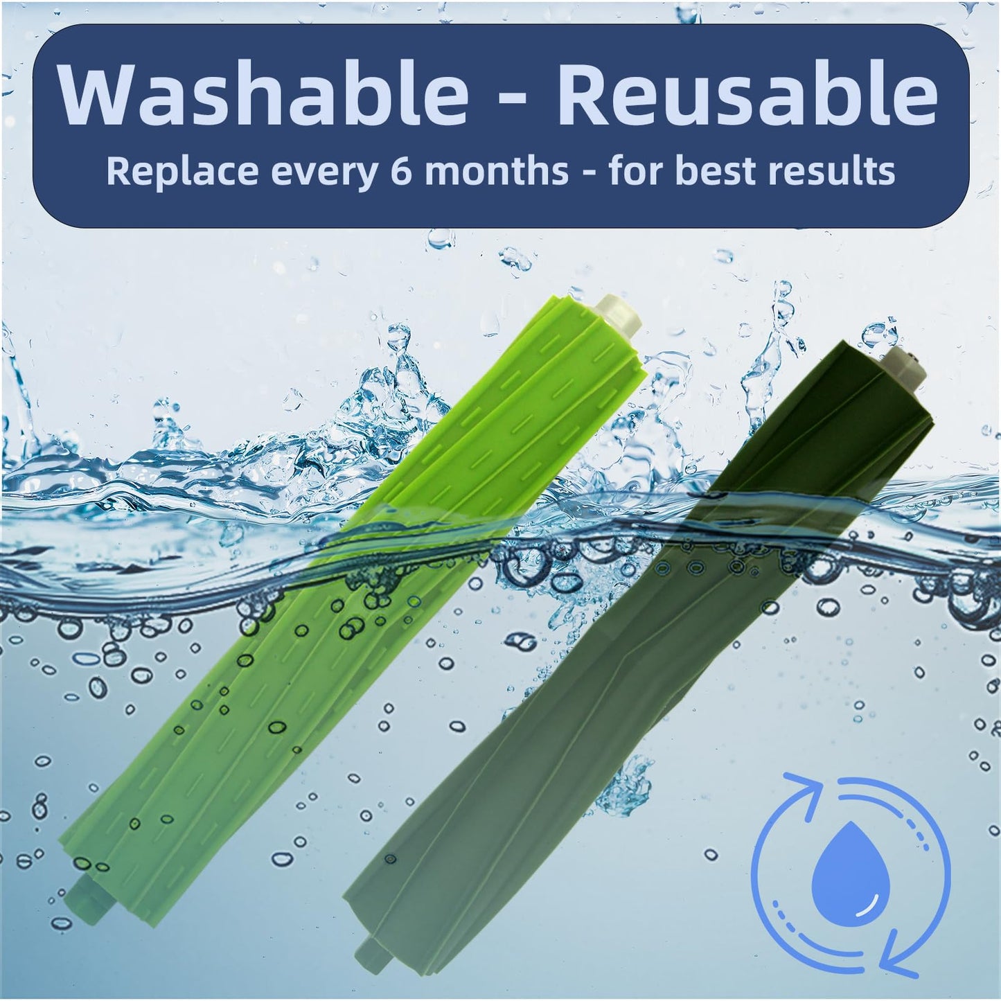 FUNFDWU 2 Sets Replacement Brush Parts Compatible with Roomba i, e & j Series – Fits i3 i3+ i4 i4+ i6 i6+ i7 i7+ i8 i8+, e5 e6 e7, j6+ j7 j7+, Combo j5 j5+, Combo i5 i5+ Vacuum Cleaner Roller Brushes