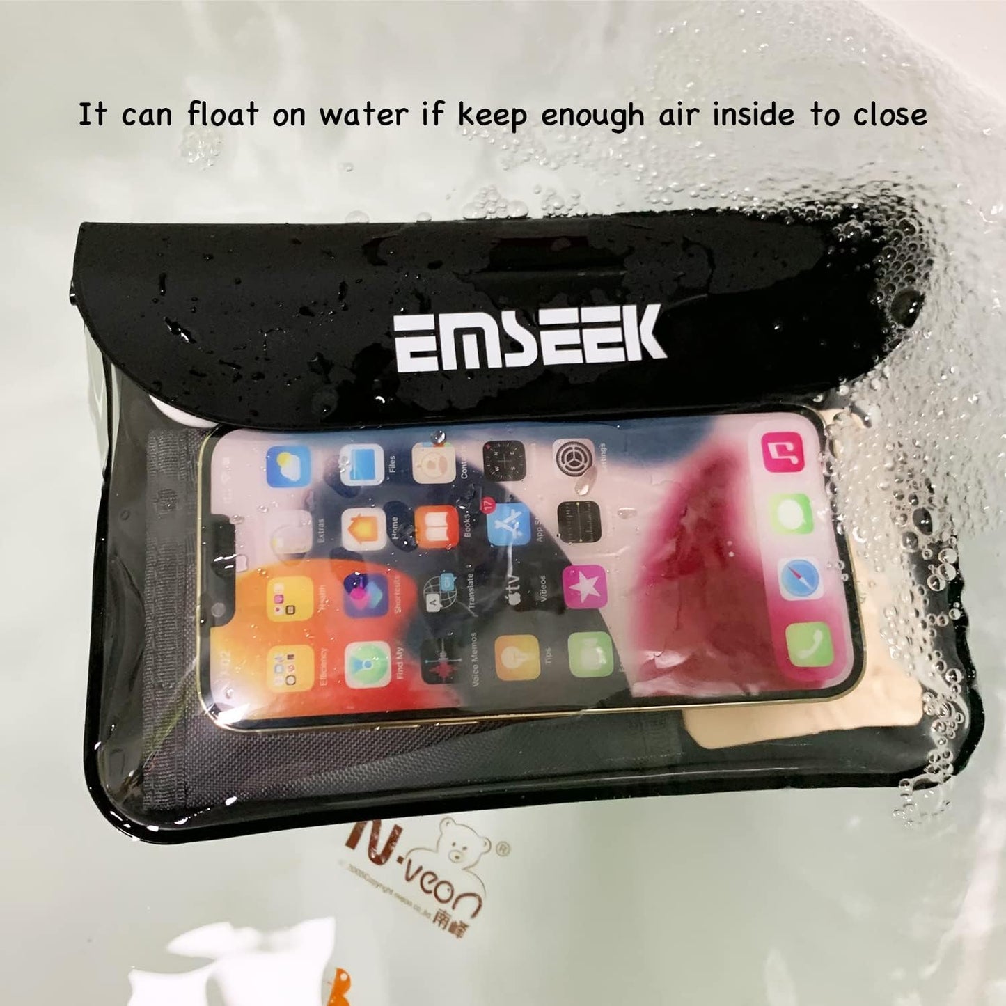 Skiennix Waterproof Waist Pouch - Dry Belt Bag Fanny Pack for Keys, Wallet, Phone | Black