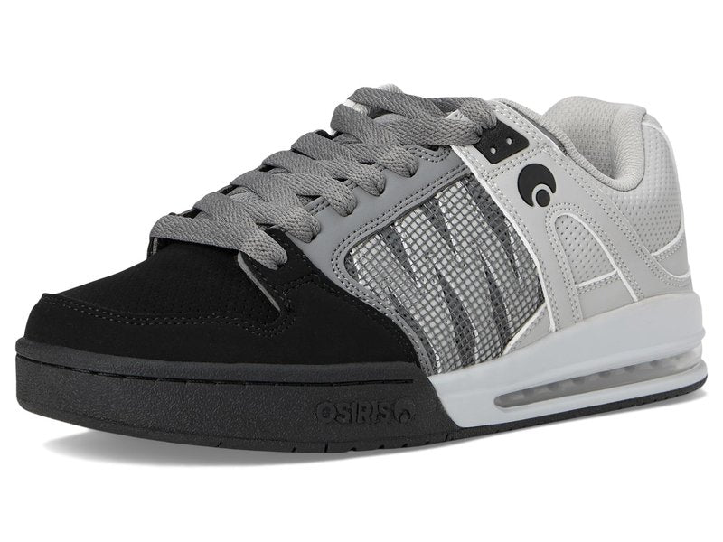 Osiris Men's Pixel Fashion Sneaker,Black/Charcoal/Grey,7.5 M US