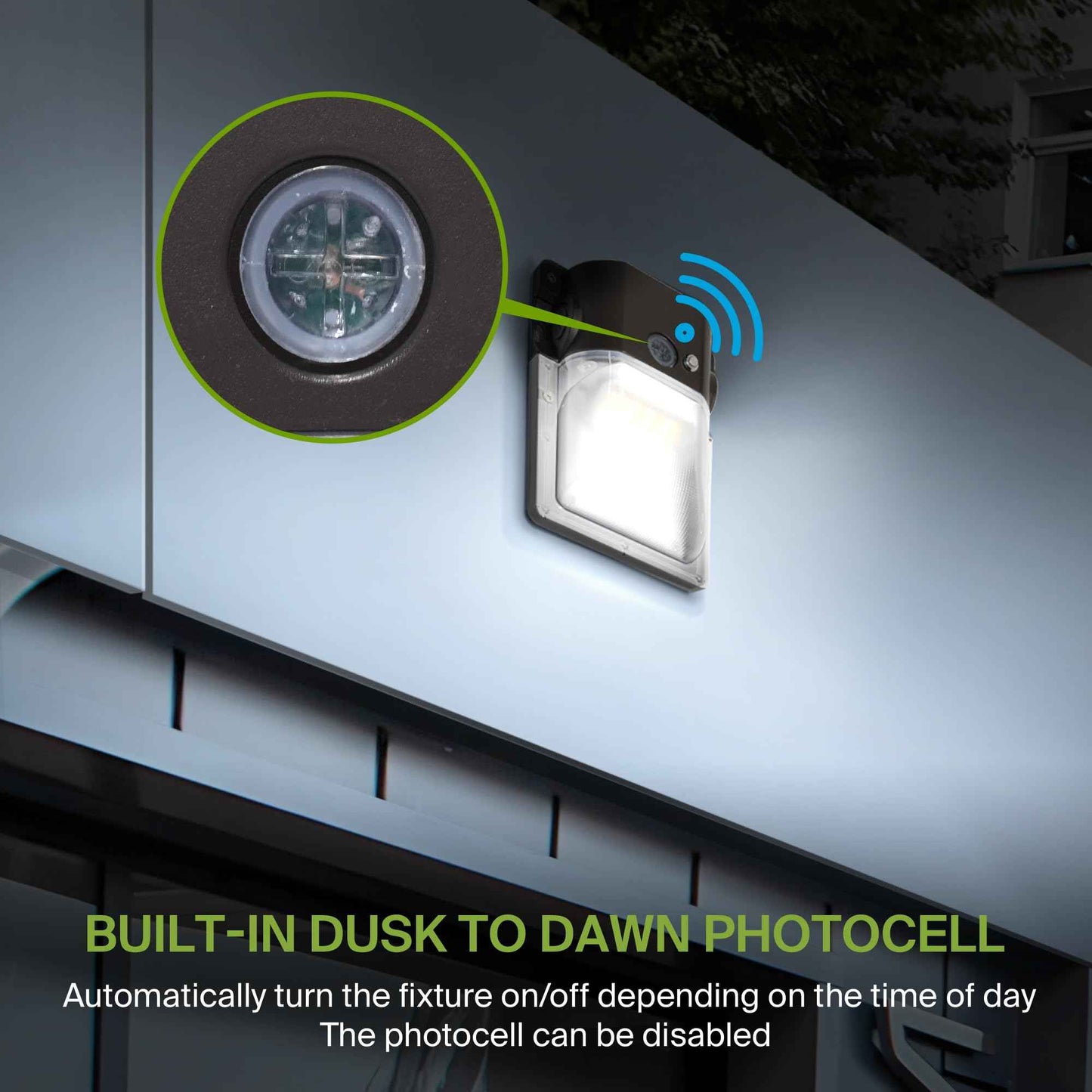 ASD LED Emergency Wall Pack Light with Battery Backup & Dusk to Dawn Photocell - 20/24/28W 120-277V 3500/4000/5000K Waterproof Outdoor Security Flood Light for Garage, Warehouse, Garden UL DLC