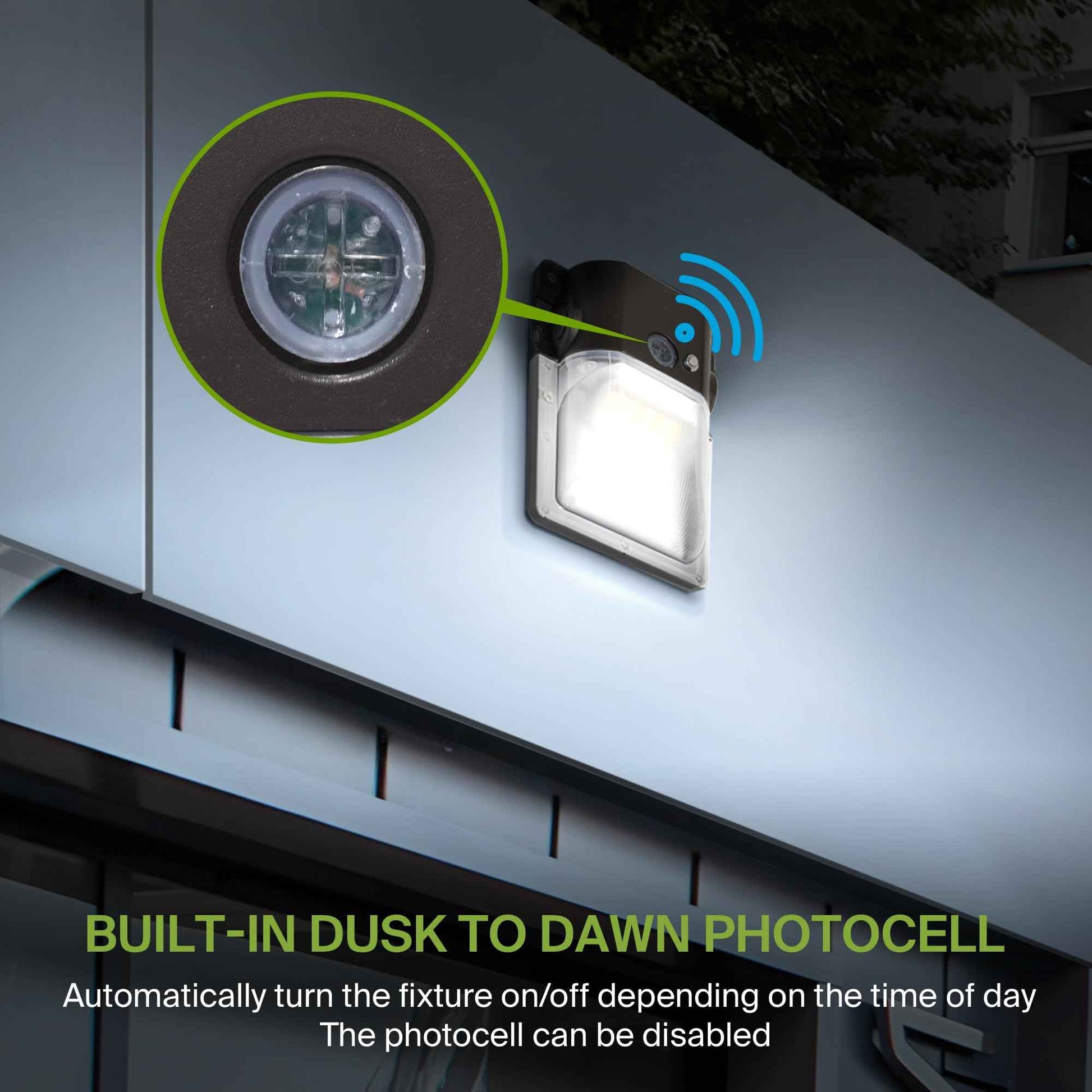 ASD LED Emergency Wall Pack Light with Battery Backup & Dusk to Dawn Photocell - 20/24/28W 120-277V 3500/4000/5000K Waterproof Outdoor Security Flood Light for Garage, Warehouse, Garden UL DLC