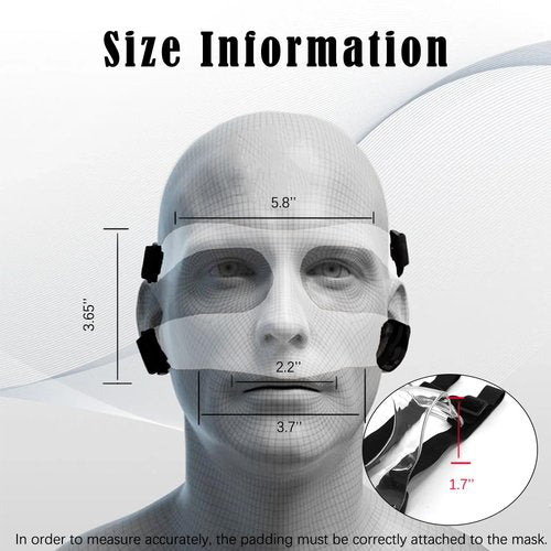 KEDAO Nose Guard for Broken Nose, Adjustable Basketball Face Guard Shield Mask for Children Teenagers Kids, Sports Training Masks Protects Your Nose and Face from Injury for Basketball, Soccer