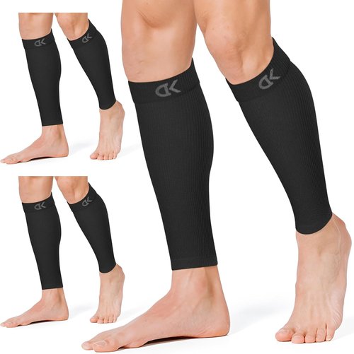 CHARMKING Calf Compression Sleeves - 15-20 mmHg Support for Running & Cycling | 3 Pairs for Men & Women