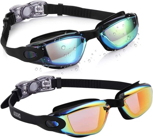 Aegend Swim Goggles - Anti-Fog & UV Protection for Kids Ages 3-14 | Comfortable Fit