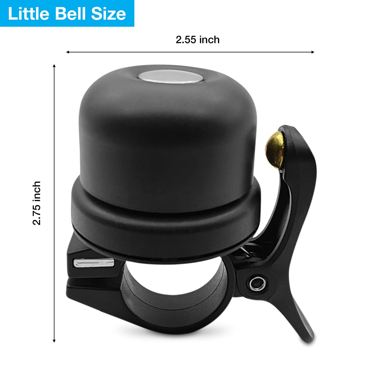 Hidden Design AirTag Bike Bell with Loud Sound and Water-Resistant Holder - Premium Quality, Lightweight, and Easy to Install - Enhance Safety and Track Your Bike with Ease!