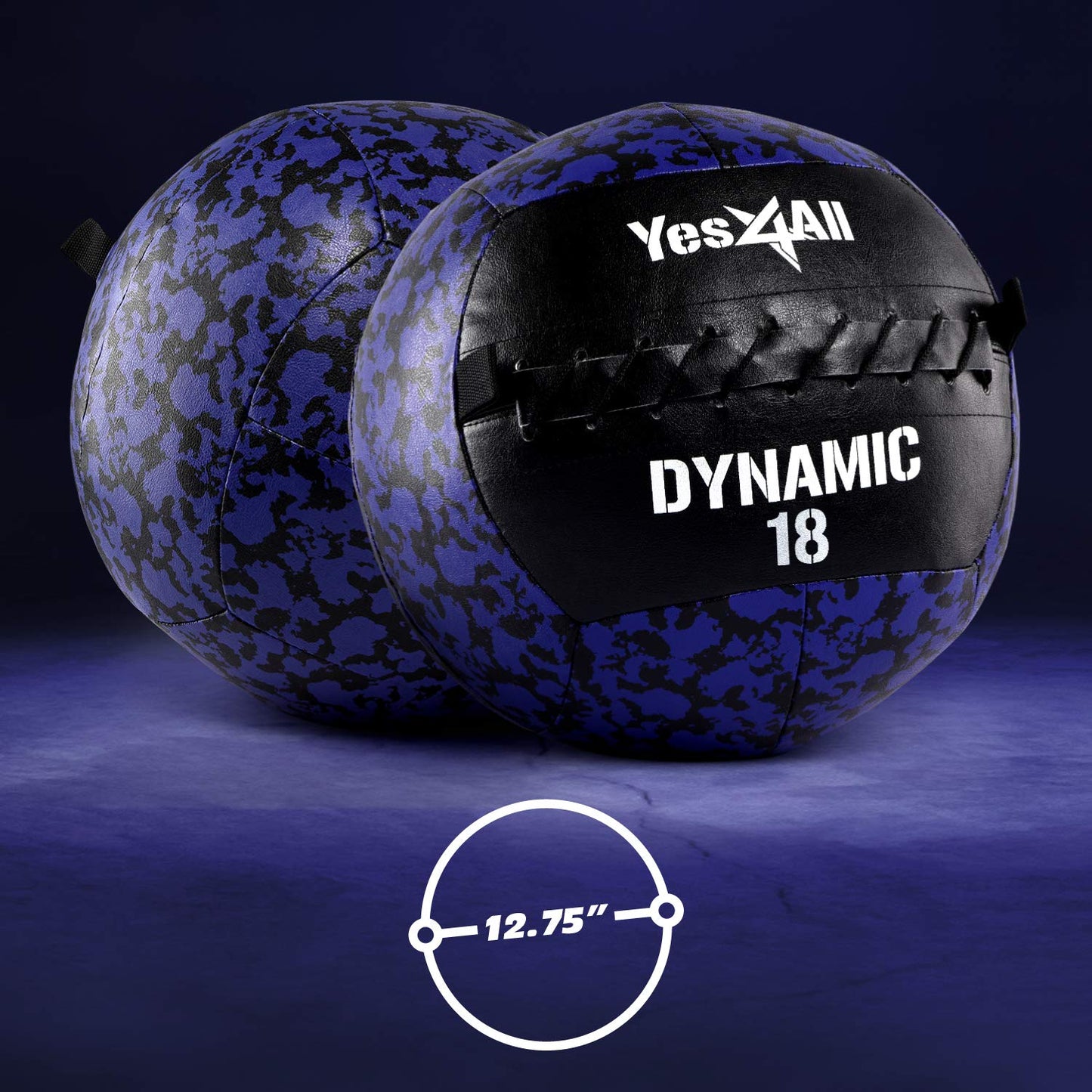 Yes4All Wall Ball, Wall Balls for Exercise, Weighted Ball, Medicine Ball and Full Body Dynamic Exercises, 6lbs - 30lbs