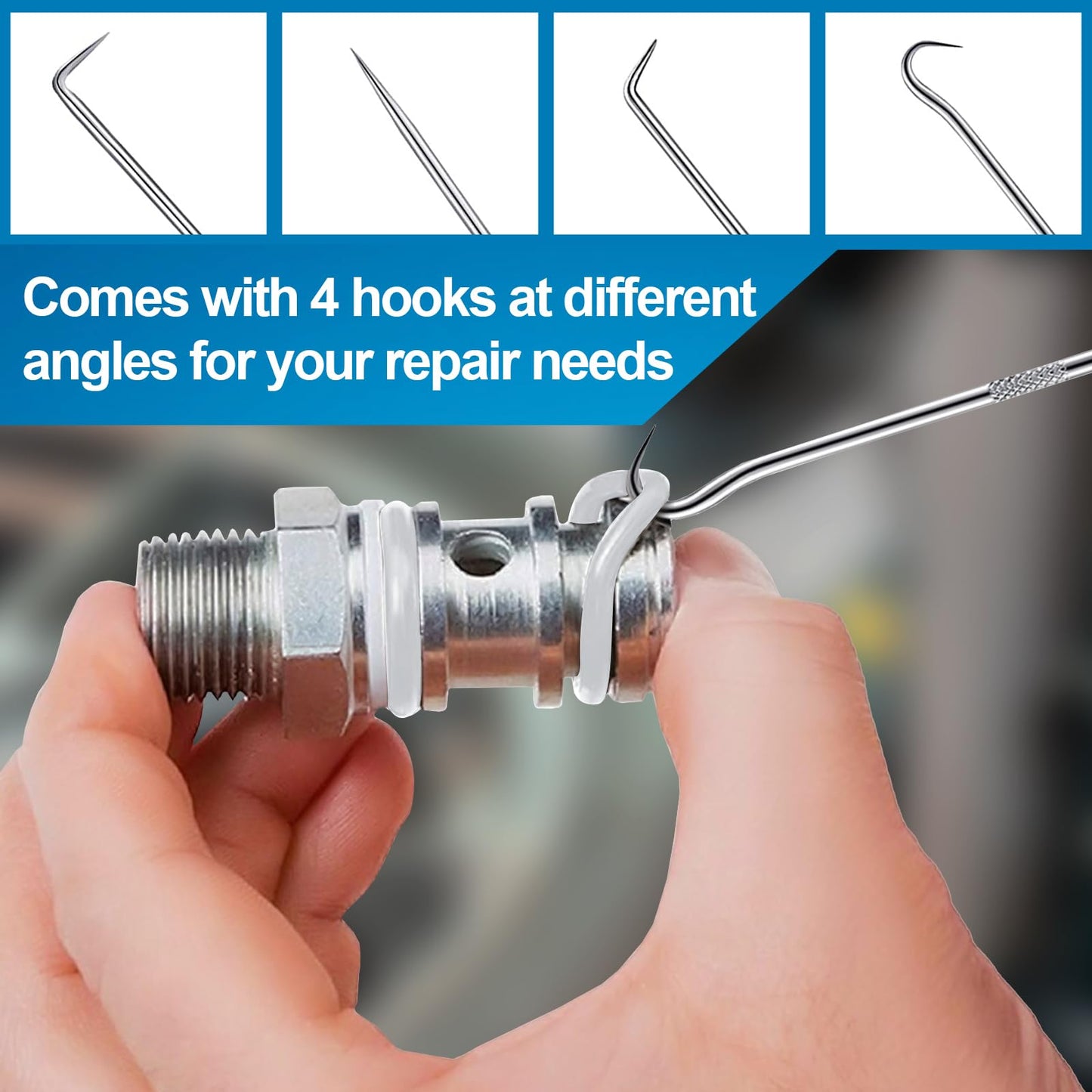 ZDBB 32 Size 1228 PCS Clear Food Grade Silicone O-Ring Kit, White Oil and Heat Resistant VMQ Seal O-Ring Washer Set for Sealing Faucets and Plumbing with Hook and Pick