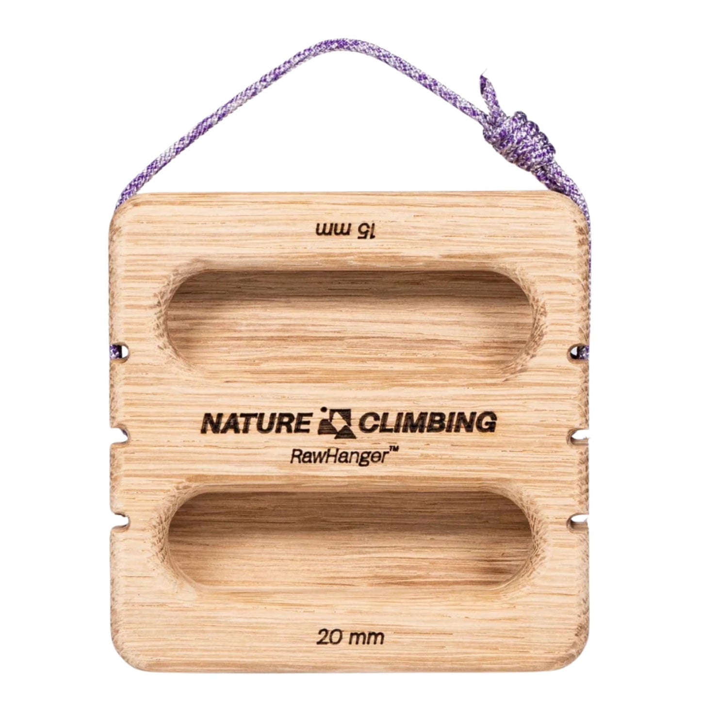 Nature Climbing Portable Hangboard | Rock Climbing Hangboard | Hang Board for Climbing | Fingerboard | Strengthen Your Fingers | Bouldering Gifts | Raw Hanger