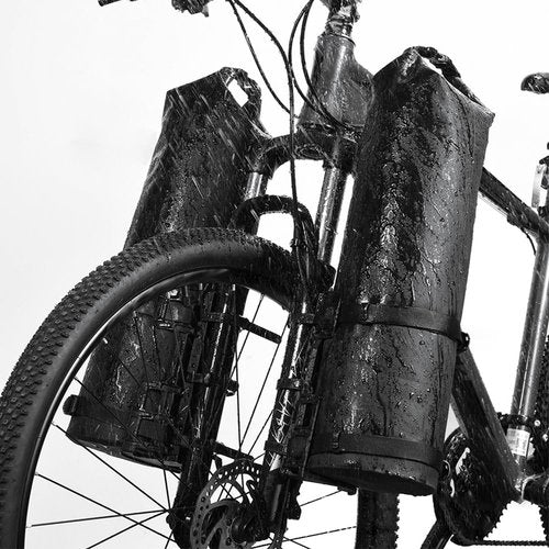 Lixada 3L/7L Bike Fork Bag Waterproof Dry Bag Roll Top Design Lightweight Bicycle Fork Bag Portable Cycling Pack Bike Pannier for Mountain Bikes Road Bikes Scooter