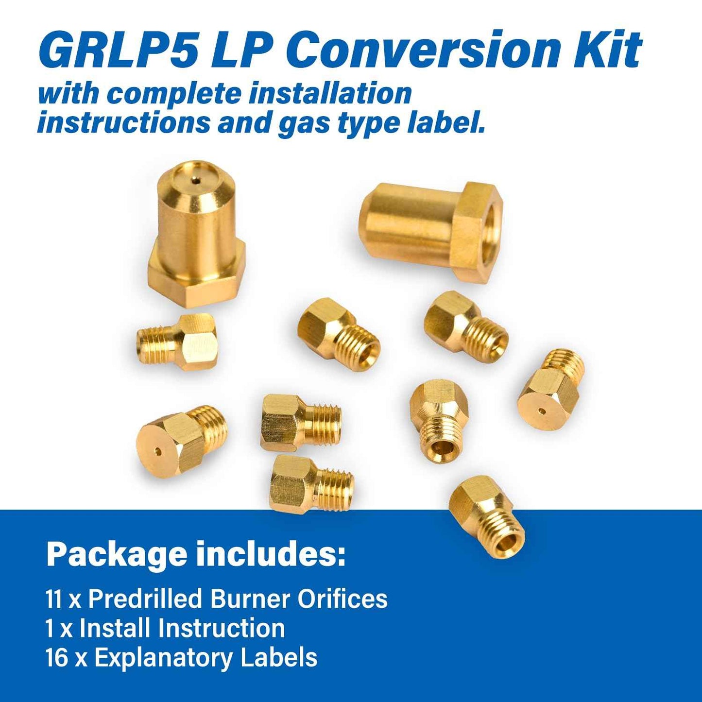 GRLP5 ™ Range Natural Gas to Propane LP Conversion Kit, Conversion Replacement Compatible with Frigidaire replace A22390101 316243720 316243721 316243723 4980407 AP7213138