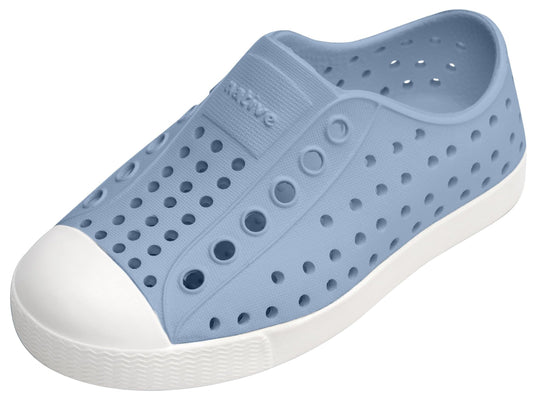 Native Shoes Unisex-Kids Jefferson Sneakers, Skyway Blue/Shell White, 6 Toddler
