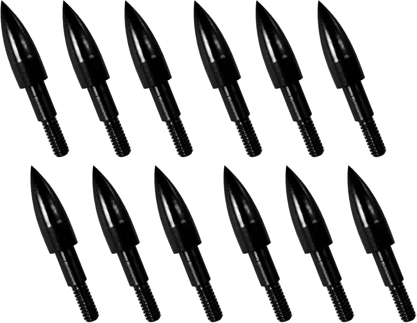 Skiennix Archery Arrow Tips - 12pcs 100/125/150/200 Grain Field Tips for Recurve & Compound Bows