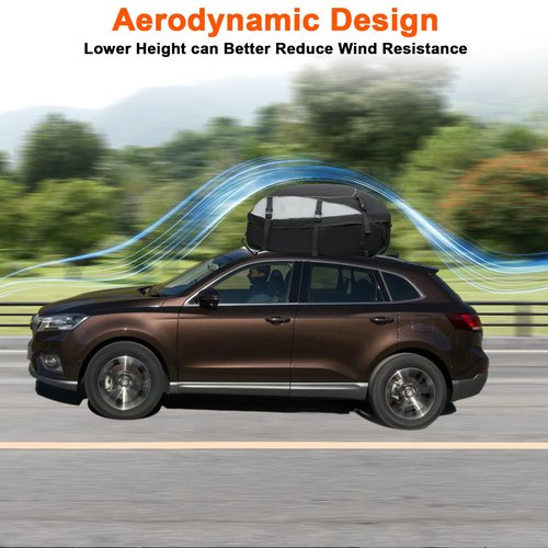 Car Rooftop Cargo Carrier Bag Waterproof Duty- Car Roof Top Carrier, Roof Top Carrying Bags 15 Cubic Feet