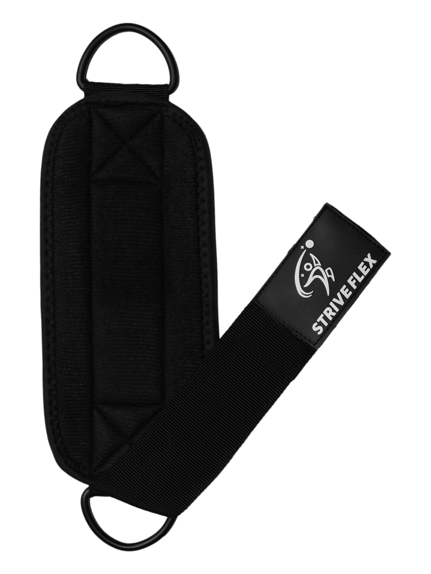 Ankle Straps for Cable Machines - One Size Fit with Premium Padding, Glute Kickback Ankle Strap for Women & Men, Booty Workouts, Hip Abductors & Lower Body Exercises Equipment (Black)