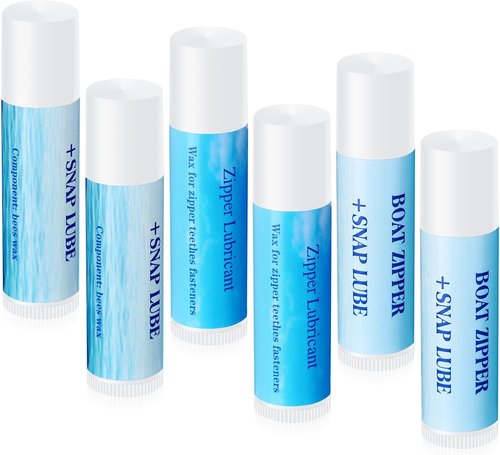 BBTO Snap and Zip Wax - Zipper Lubricant Stick for Boats, Tents, Backpacks & Drysuits