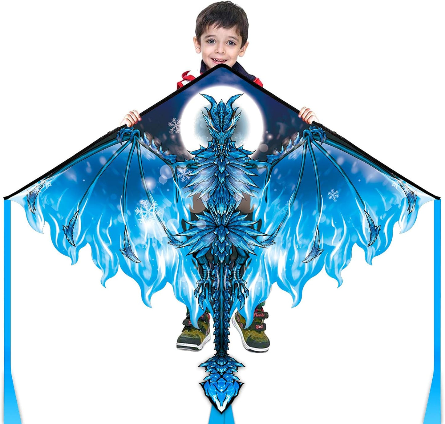 Mint's Colorful Life Dragon Kite - Easy to Fly for Kids & Adults | 300ft String Included