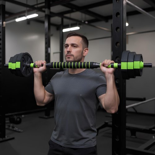 Adjustable Dumbbell Set, Exercise & Fitness Dumbbells, Adjustable Dumbbell Weights, Barbell Weight Set for Home Gym Exercise used as Dumbbells, Barbell or Kettlebells, Multiple Options