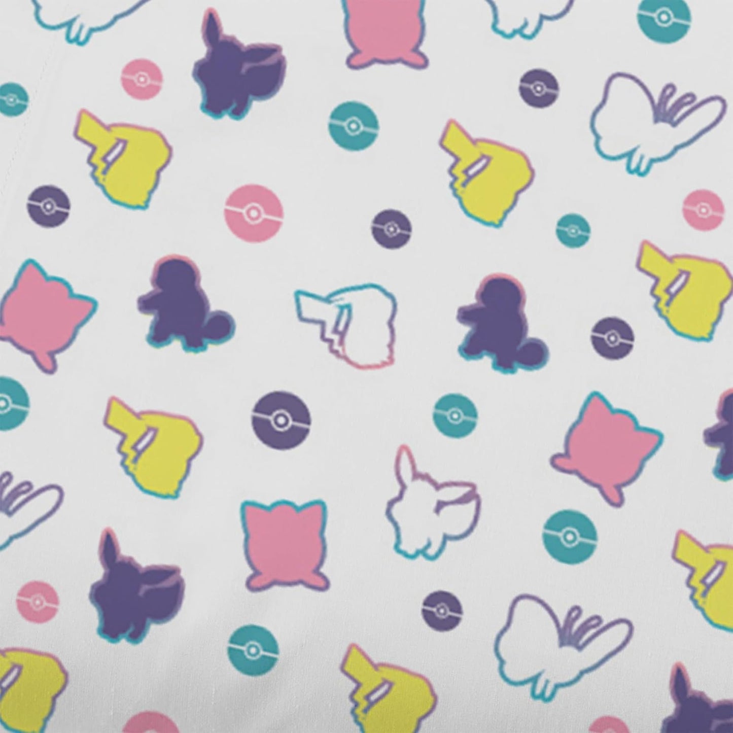 Northwest | Pokémon Twin Bed in a Bag Set - Pikachu, Eevee & Jigglypuff Anime Bedding for Kids