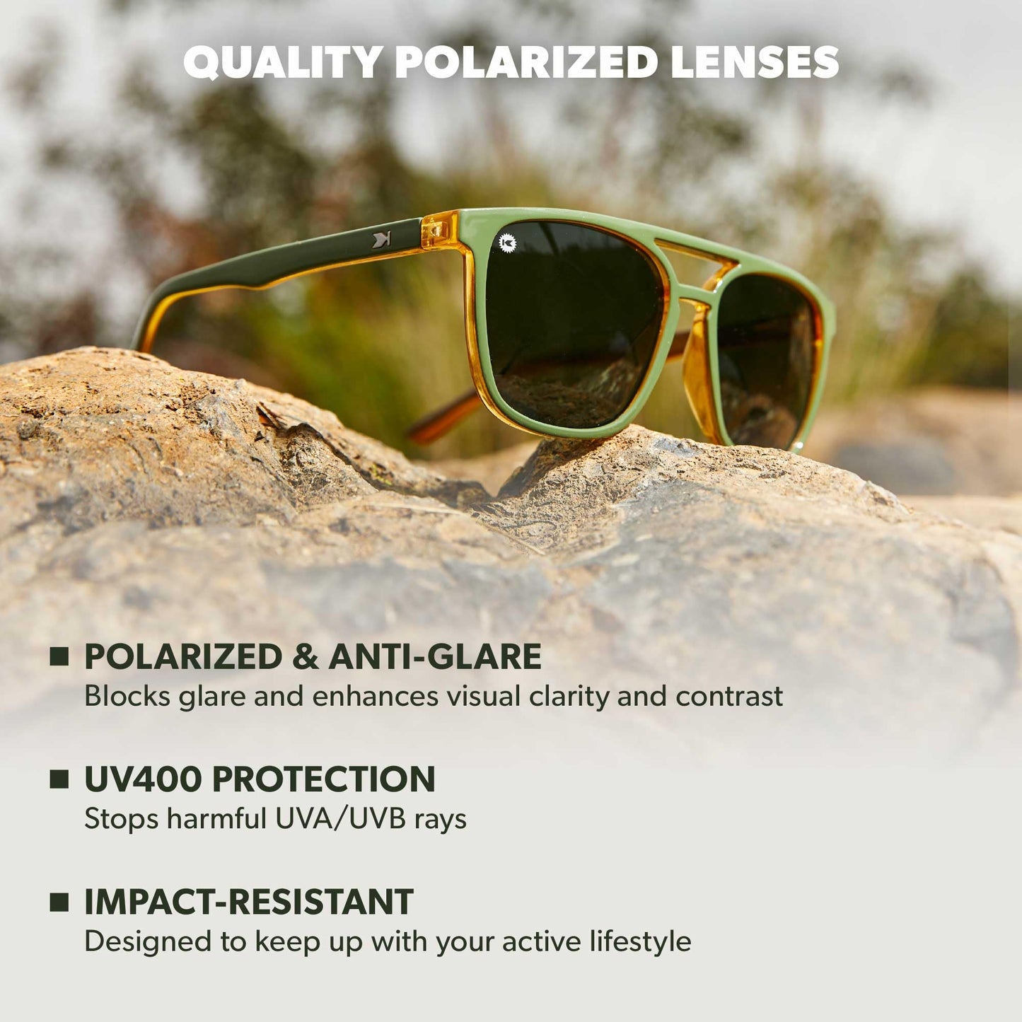 Knockaround Polarized Sunglasses for Men & Women - UV400 Protection
