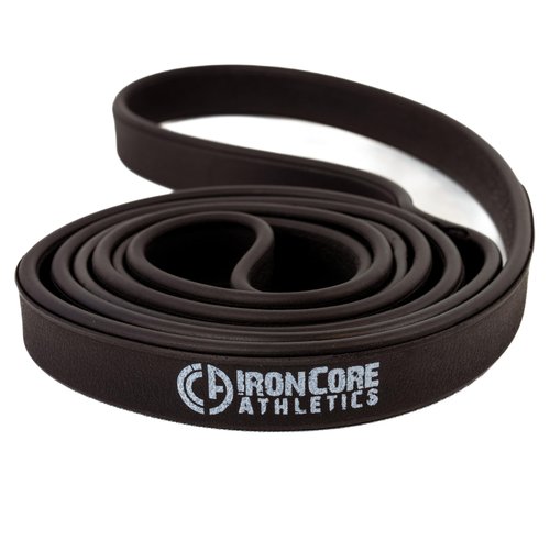 Iron Core Athletics Premium Exercise Bands - Ultra Durable, Non-Slip, Comfort-Edge Resistance - Tested Over 30K Pulls - 5 Pack of Black Band - 30 - 50lb of Resistance