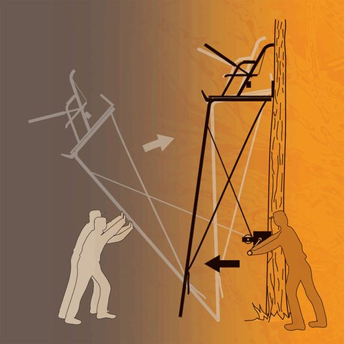Muddy Hunting Ladderstand Tree Stand Installation Hoist Kit with 25 Foot Heavy Duty Winch Strap, Solid Steel Winch, and Pully System