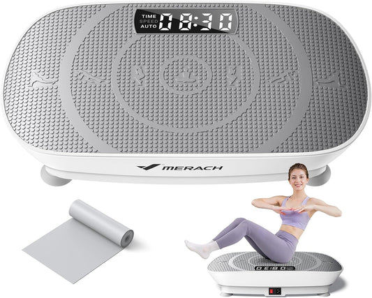 MERACH Vibration Plate - Whole Body Workout Machine with Bluetooth & Silicone Pedals | Home Fitness Equipment