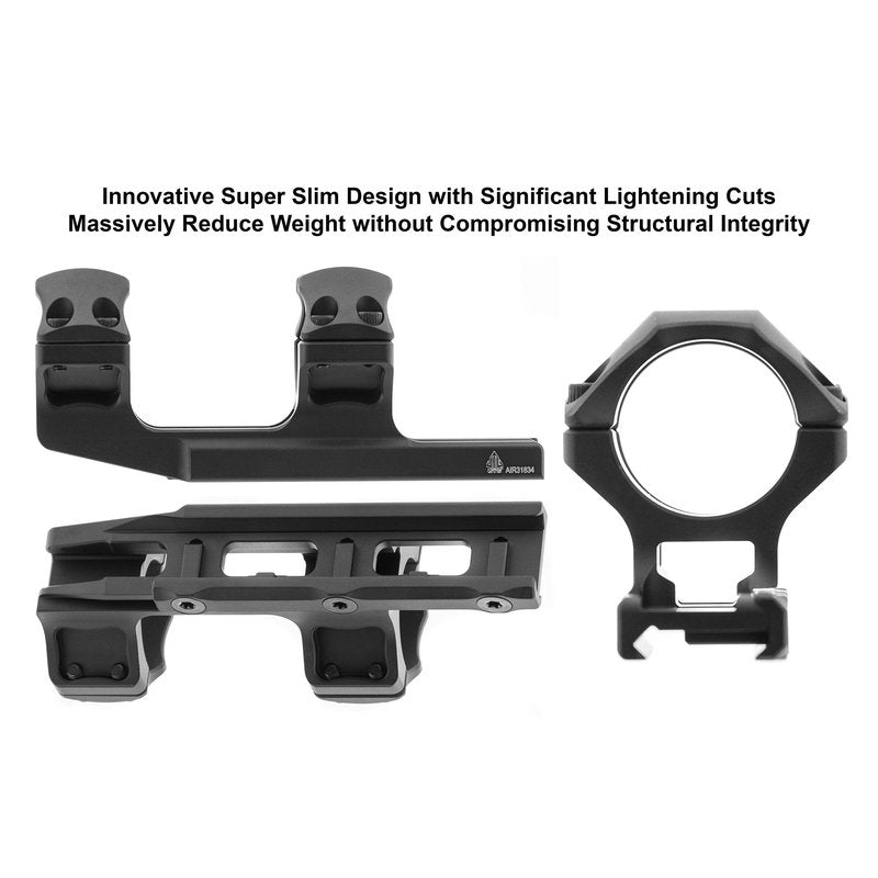 UTG unisex adult UTG ACCU SYNC 30mm Medium Pro 34mm Offset Picatinny Rings, Matte Black, Medium US