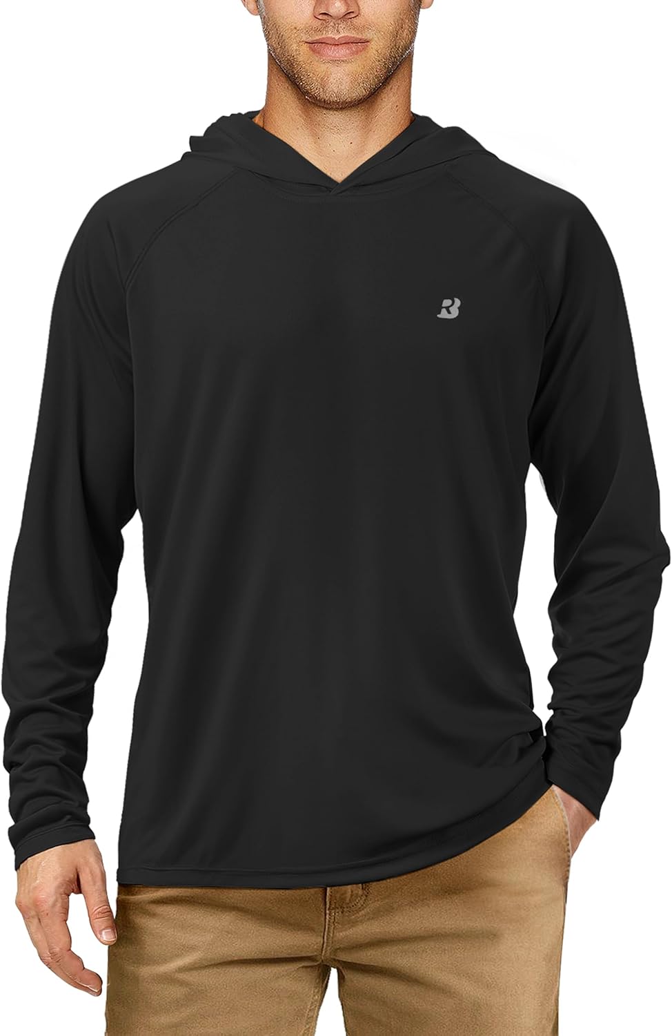 Roadbox Fishing Shirts for Men - UPF 50+ Long Sleeve UV Sun Protection Hoodie | Ideal for Outdoor Activities
