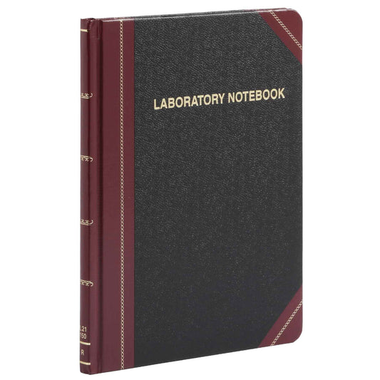Boorum & Pease L21150R Laboratory Record Book,150 Pages,8-1/8-Inch x10-3/8-Inch,Black/Red