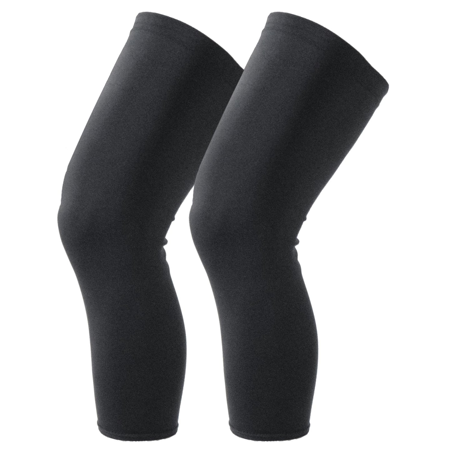 RISURRY Knee Brace Undersleeve - Knee Undersleeves for Women & Men Leg Undersleeve for Knee Brace, Closed Patella, L 2 Pieces