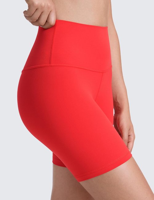 CRZ YOGA Biker Shorts - ButterLuxe High Waisted Spandex for Women | 6" Length, Perfect for Running & Volleyball