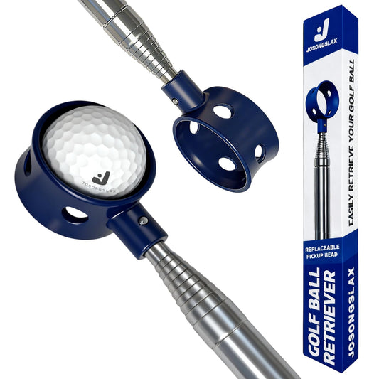 Josongslax Golf Ball Retriever Telescopic for Water, 9/12/15/20Ft GolfBall Grabber Tool, Golf Accessories Gifts for Men, Women & Golfers, Golf Balls Picker with Stainless Steel Shaft & Rubber Grip