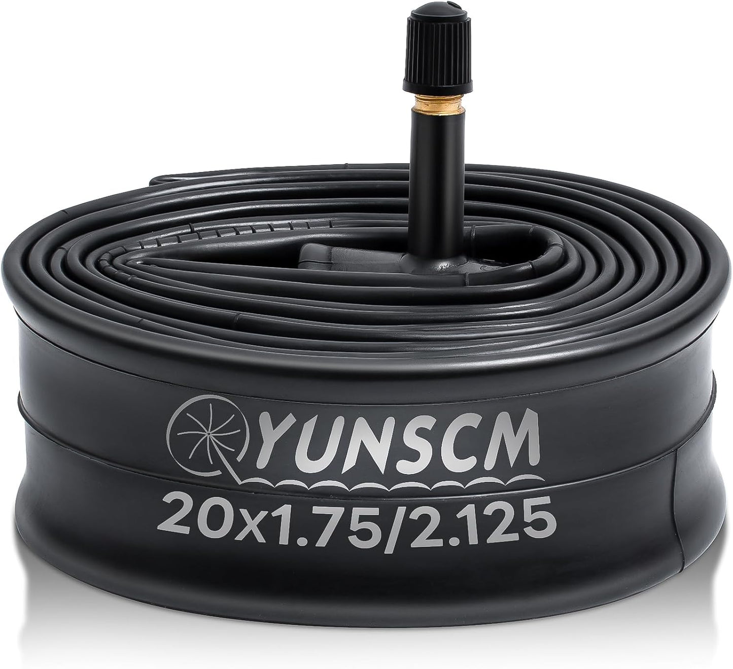 YUNSCM 20" Bike Tube - Compatible with 20x1.75 to 20x2.125 Tires - AV32MM Schrader Valve