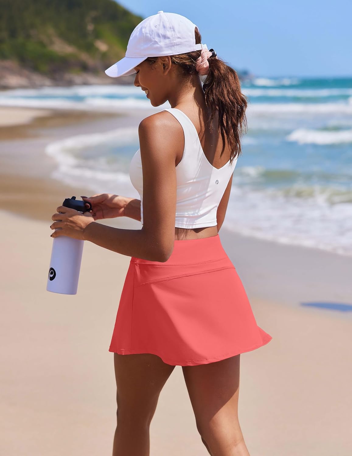 PINSPARK Tennis Skirts for Women - Lightweight Pleated Athletic Skort with Shorts Pocket | Perfect for Golf & Pickleball