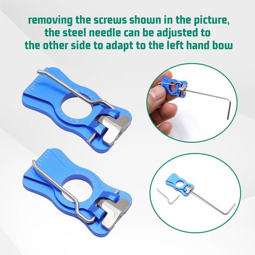 Archery Arrow Rest - Adjustable Magnetic Plunger with Pressure Button for Recurve & Longbow
