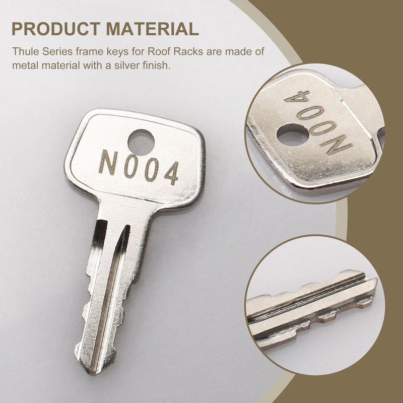 N004 Key Replacement, Series Frame Key for Thule Roof Racks,Carriers,Crossbars[Code N004]