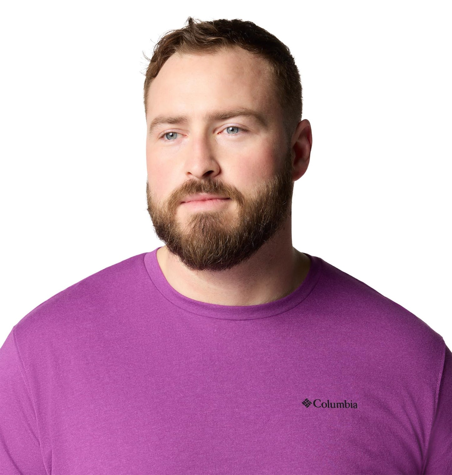 Columbia Mens Thistletown Hills Short Sleeve T-Shirt, Razzle Heather, Small